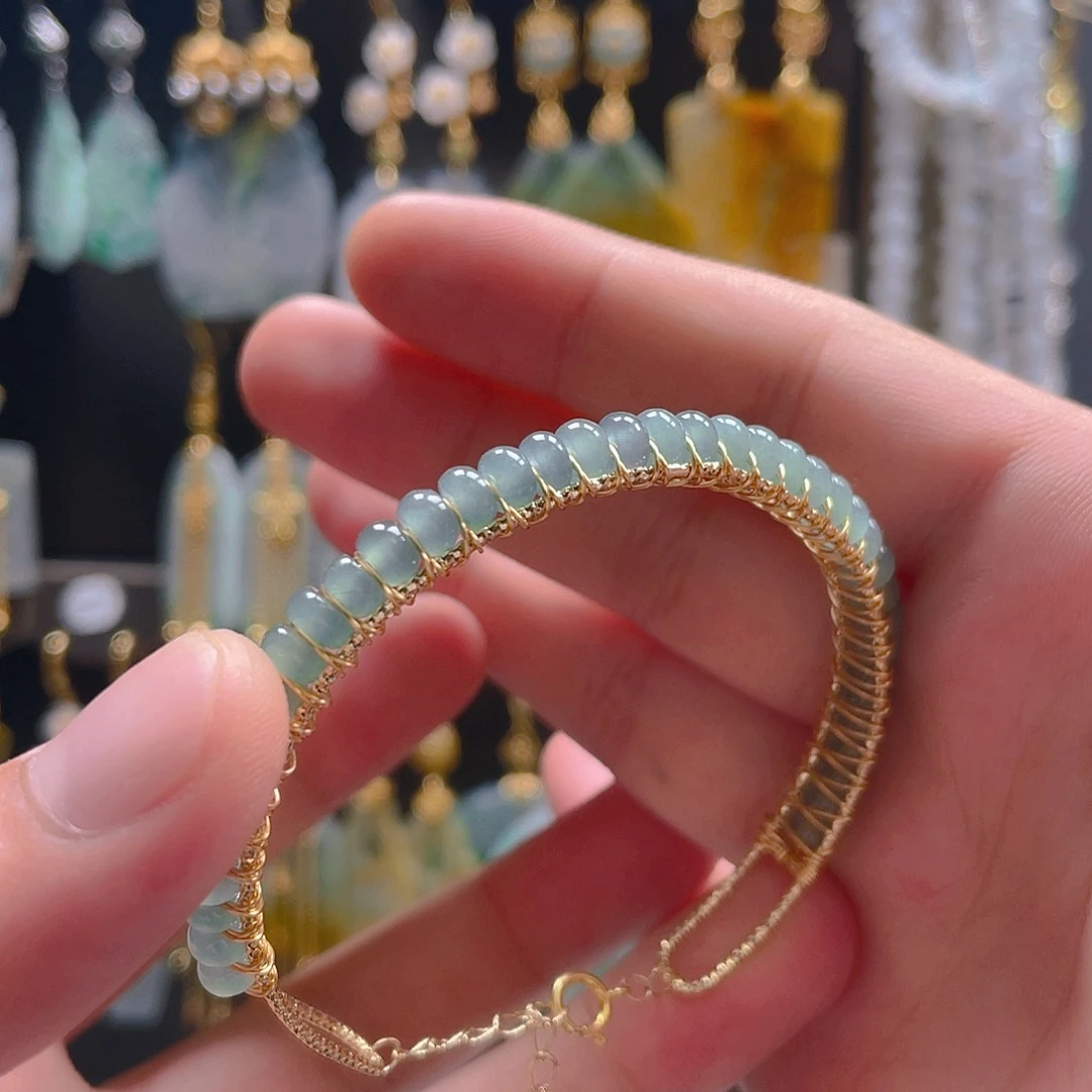 翡翠未镶嵌耳饰翡翠