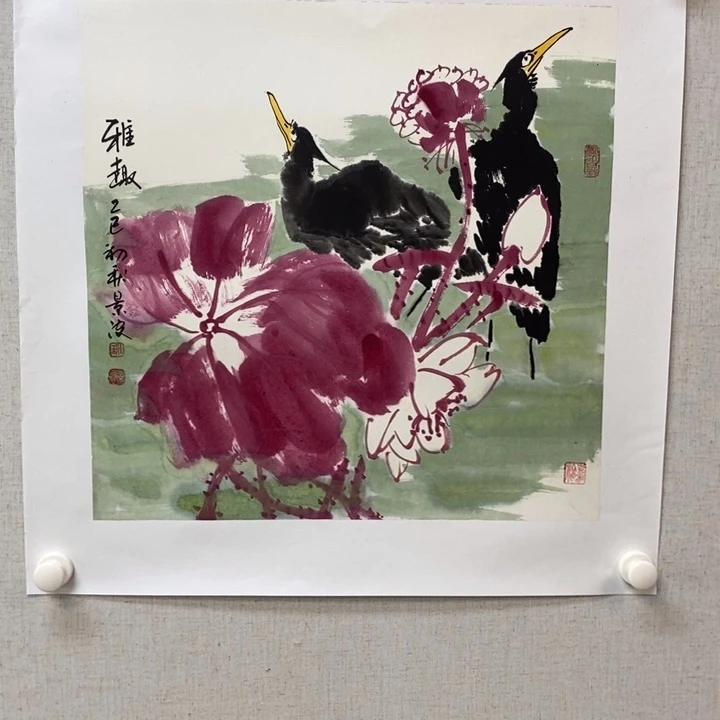 国画亲笔手绘原创