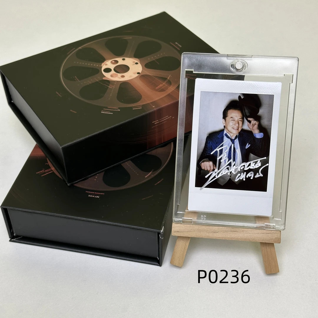 P0236 成龙 正品拍立得照片 白边边框