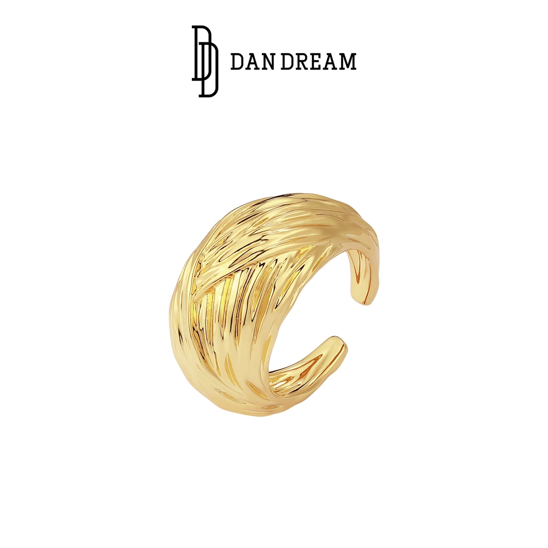 DANDREAM 铜合金戒指 印记系列环形纹理戒指