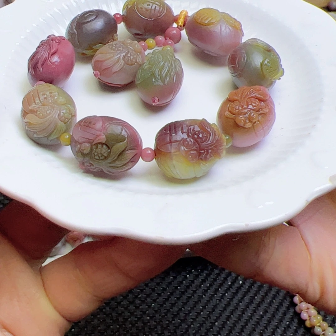 玛瑙/玉髓未镶嵌定制手串