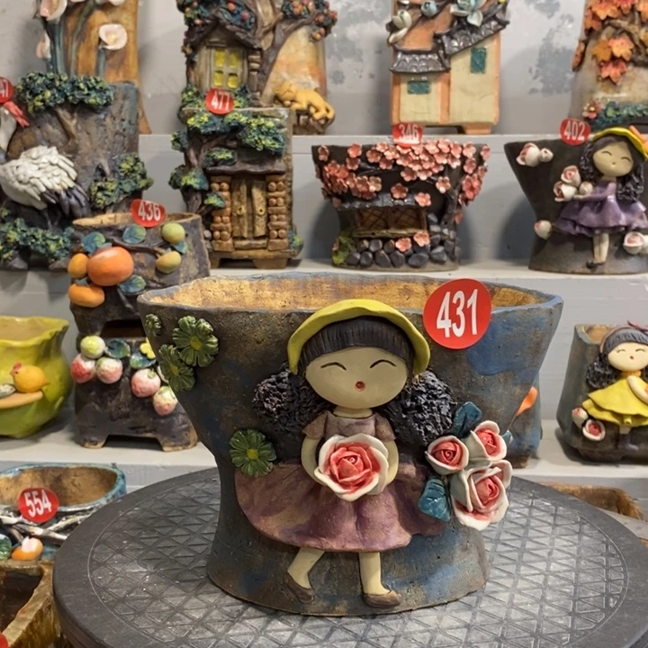 431 号陶然花器手工花盆