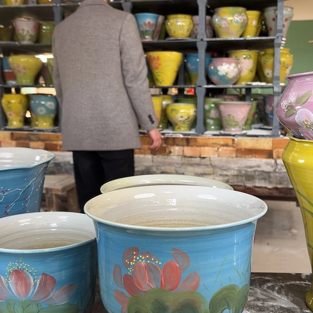 景德镇陶瓷花盆花盆