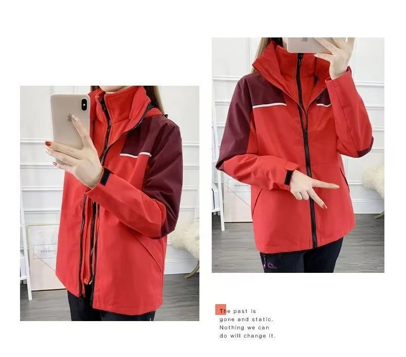 【可拆卸三合一】秋冬户外冲锋衣男女同款防水防风外套运动登山服