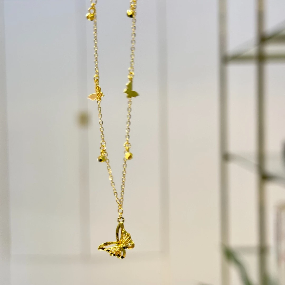 X【待定套链】足金999精工5G