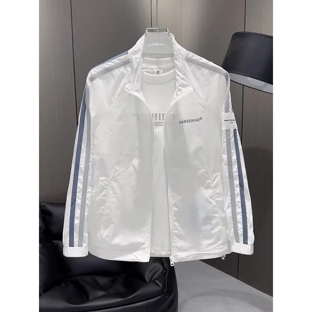 网红ins夏季新款男士薄款透气防晒服百搭休闲青年男款夹克外套潮