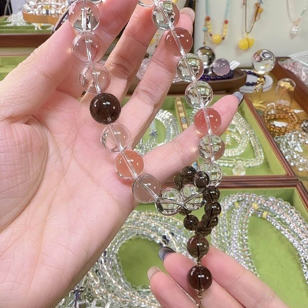 胡***胡水晶手串未镶嵌天然白水晶全净手持