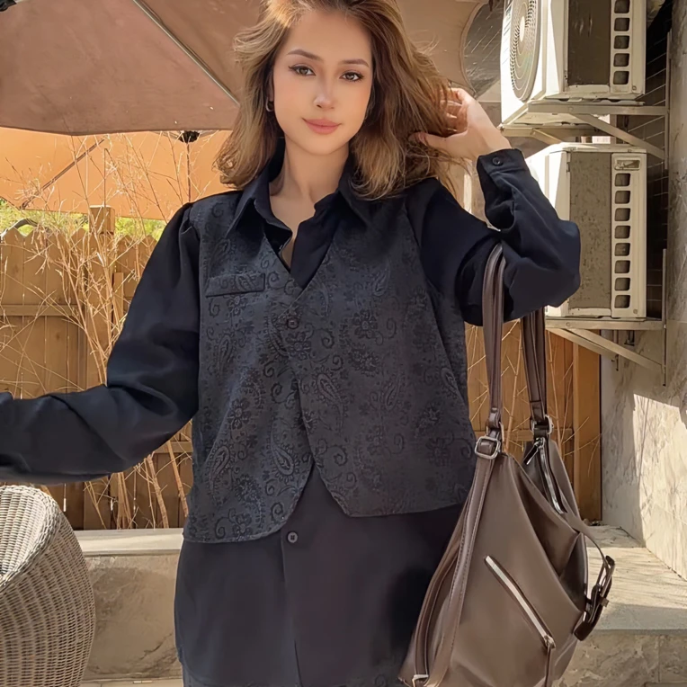 假三件套【beyaz原创】 复古badam秋冬款