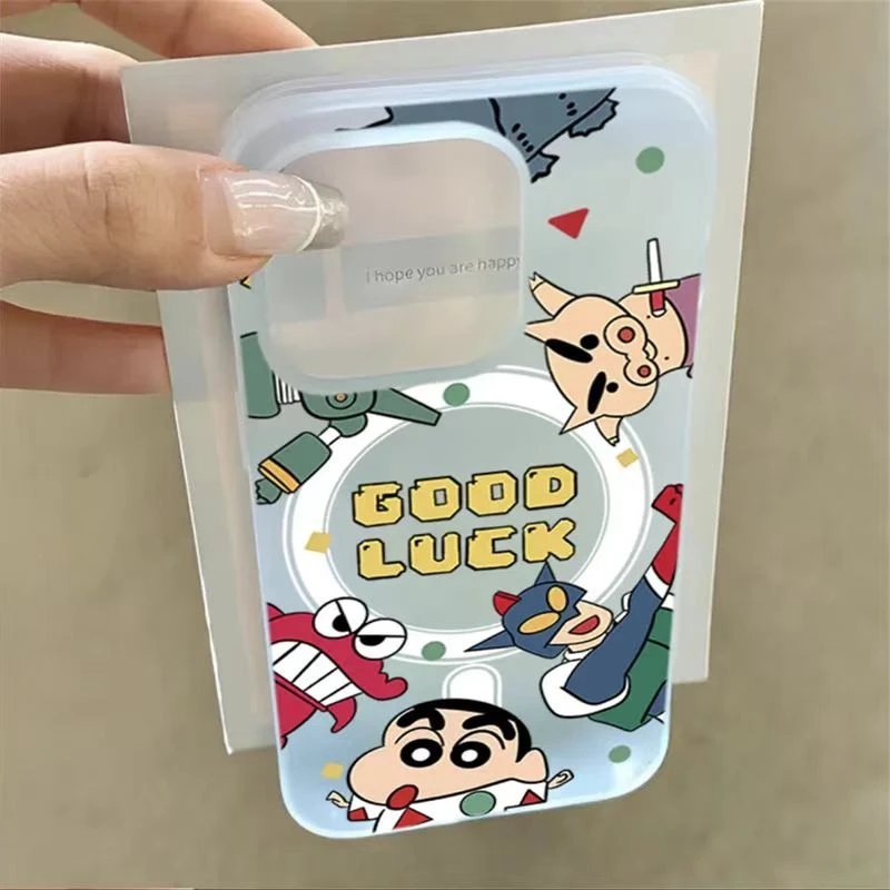 飞虎胜小新动员适用苹果13/14手机壳iphone15/16promax磨砂大孔软