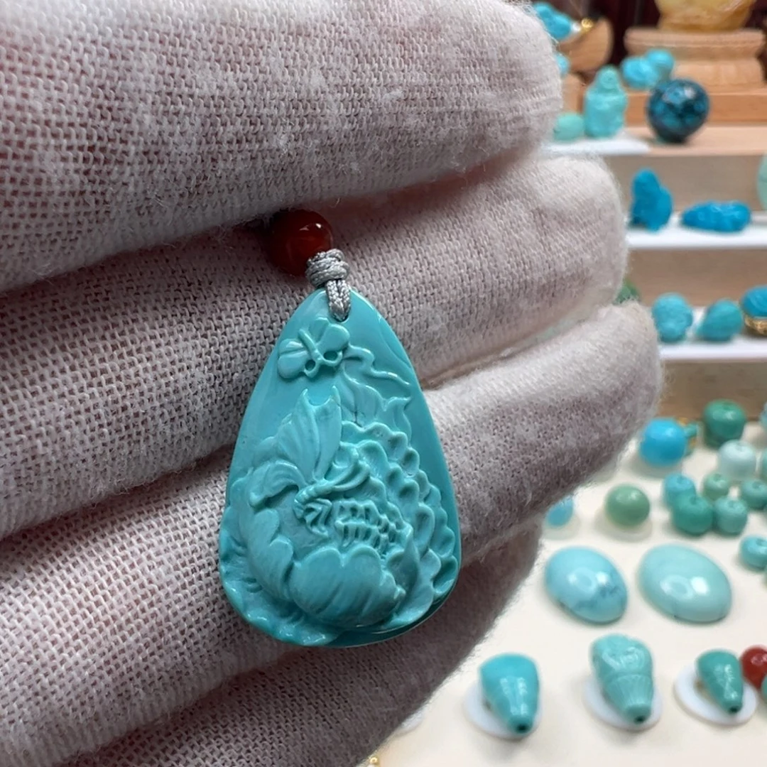 绿松石未镶嵌吊坠(不含链)