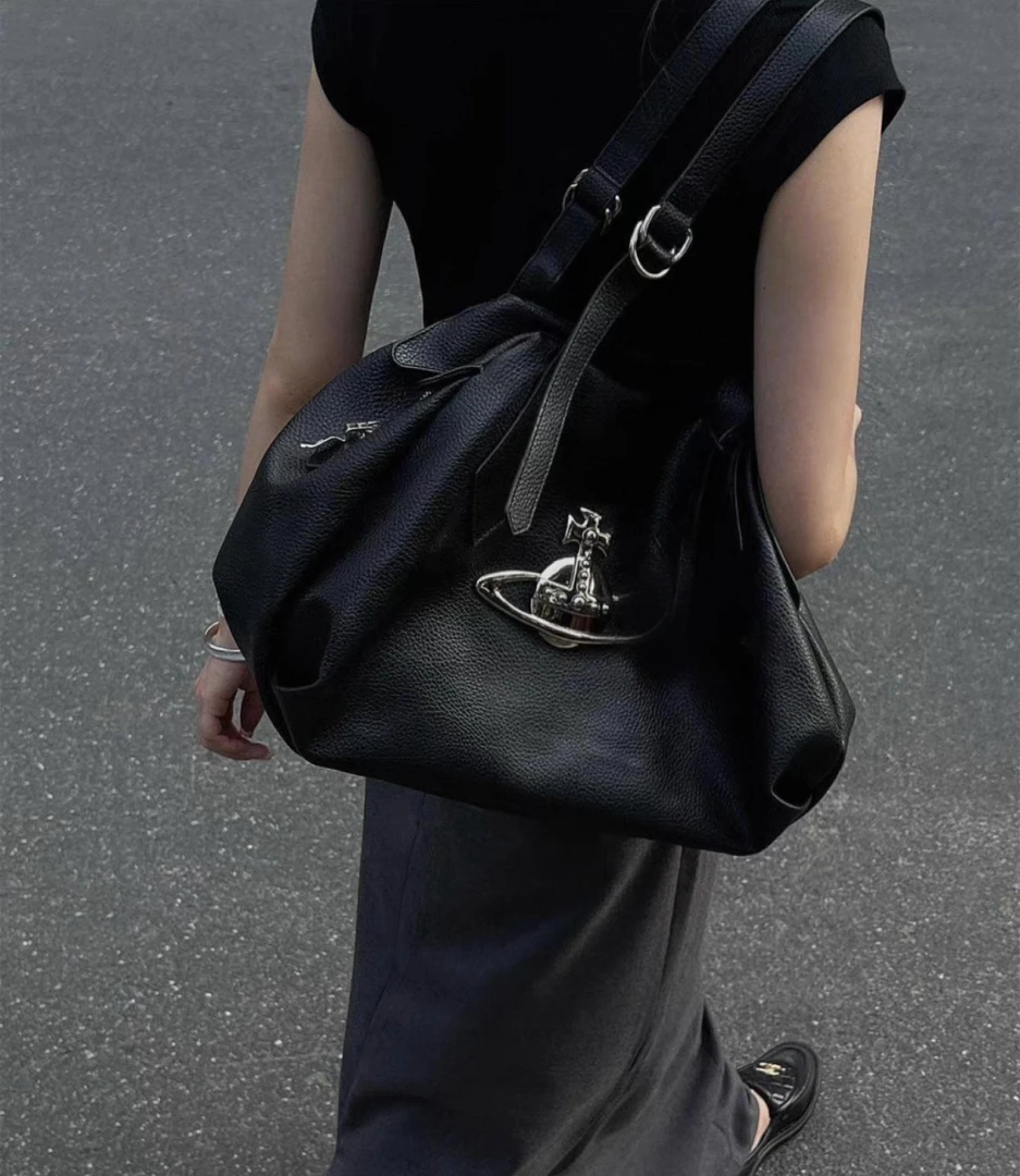 Moment hous设计小众复古土星托特流浪包大容量单肩手提腋下女包