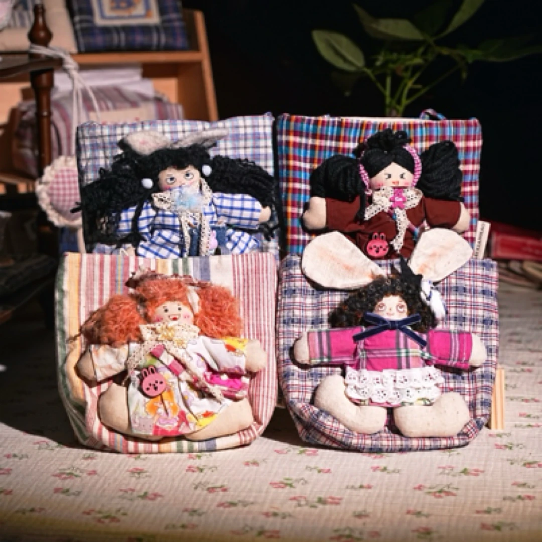 纯手工棉麻布艺玩偶包-原创设计娃娃包系列