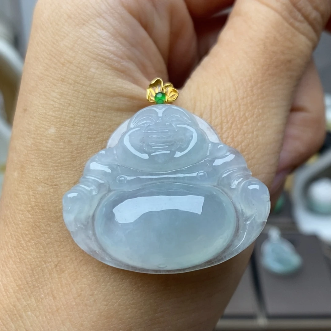 【闪购商品】颈饰18K金镶嵌翡翠29