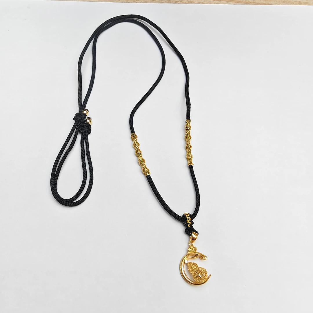 222#足金999黄金  5D硬金工艺逍遥葫芦黑绳编织