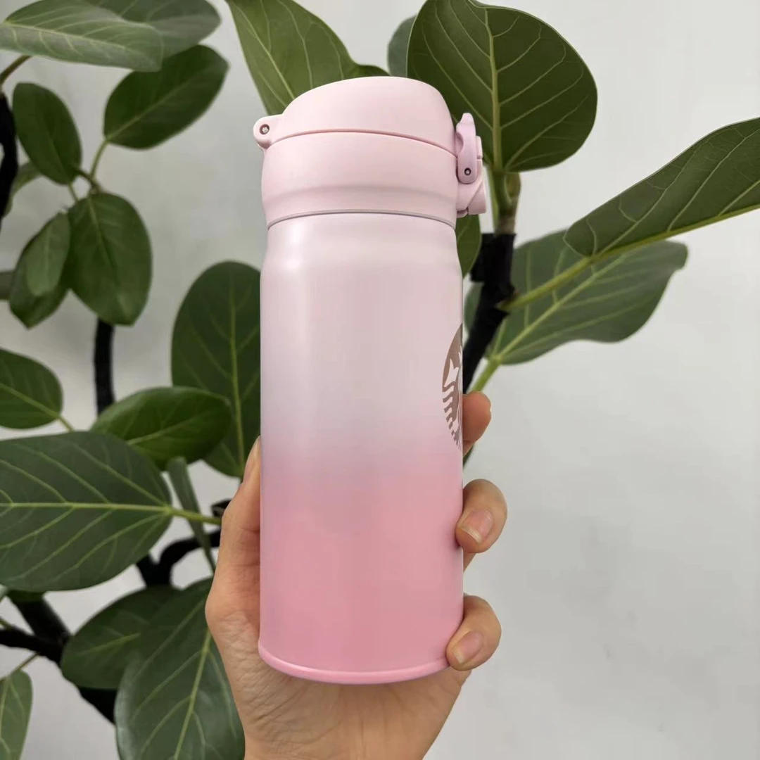 【渐变女神】 24新款中性便携不锈钢保温杯 09663-14