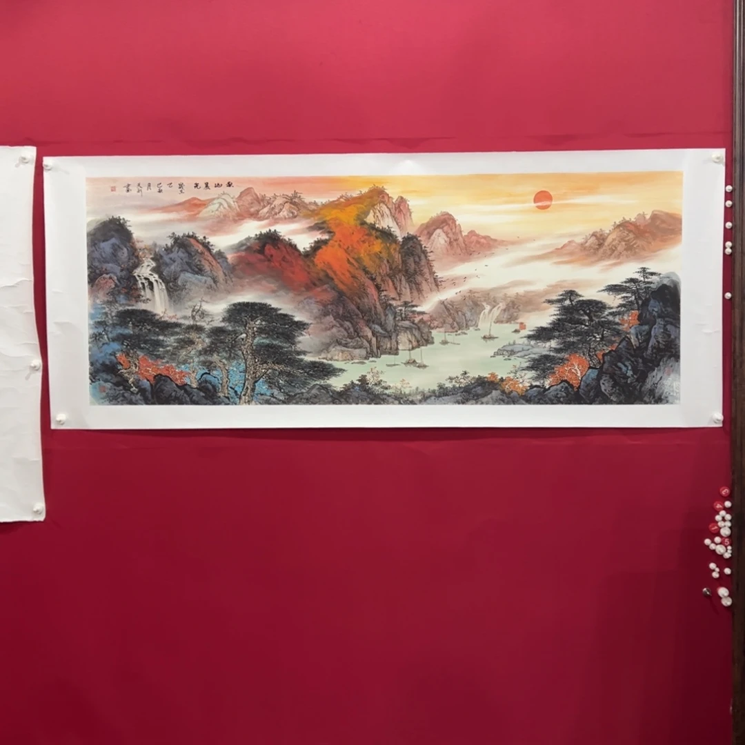 心***心国画黄天利老师小六尺