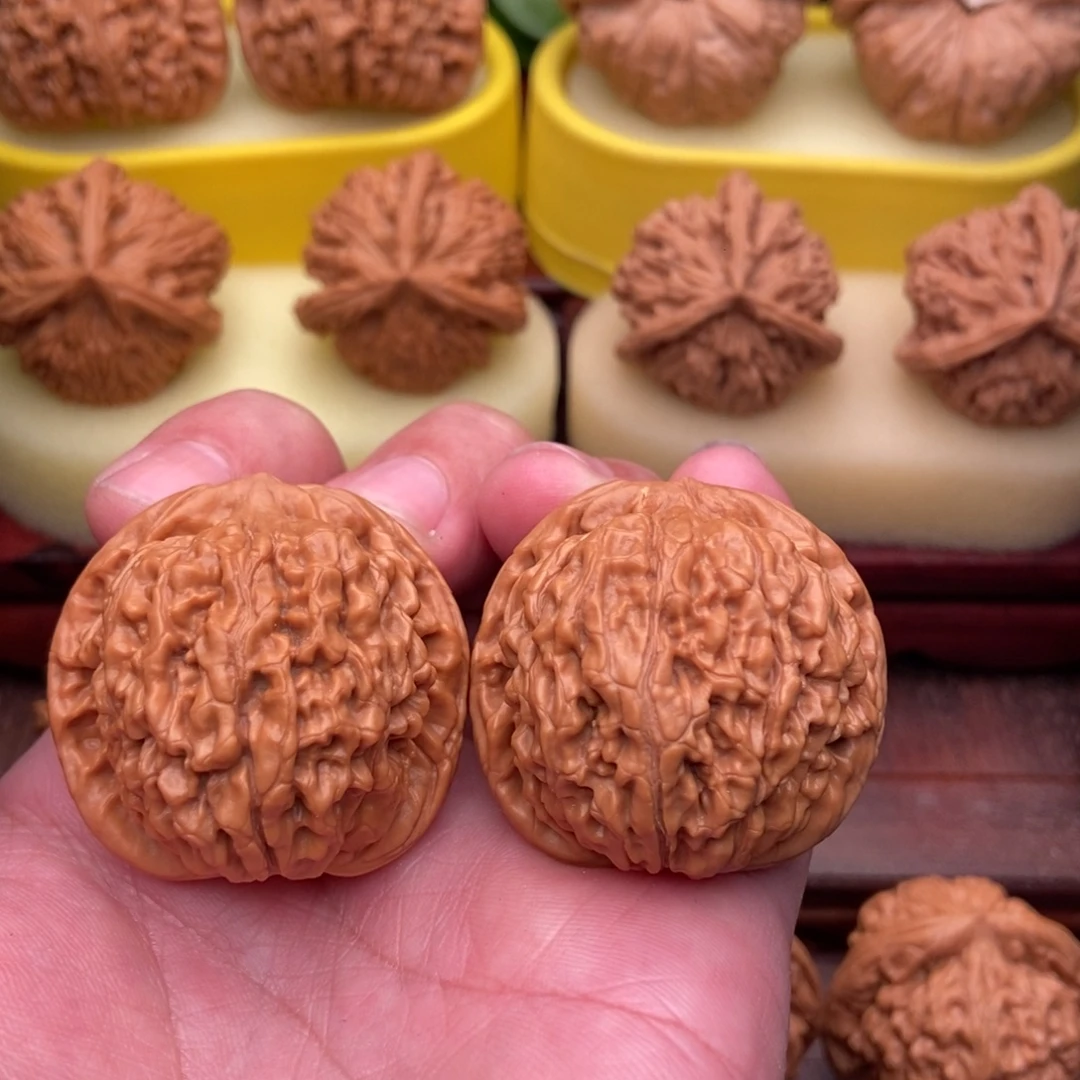 用***9文玩核桃把件精品大莲花40