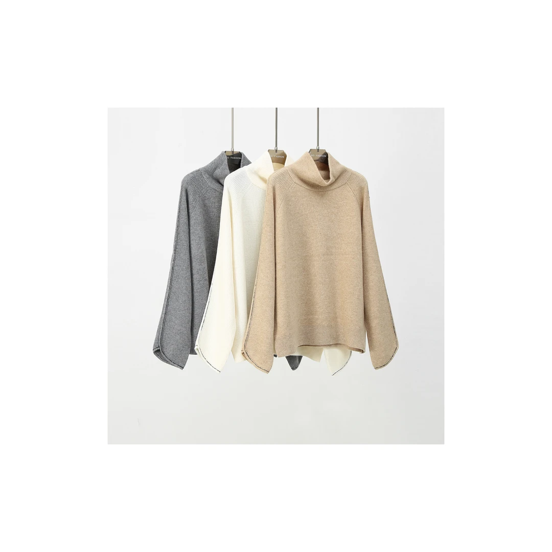 【DAXIU轻奢】秋冬纯色高领百搭羊毛针织衫-9267