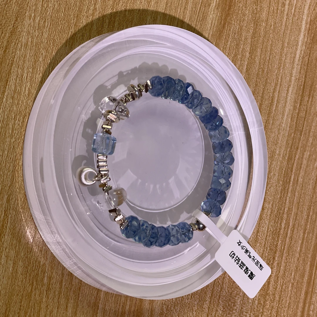 海蓝宝钻切天然水晶