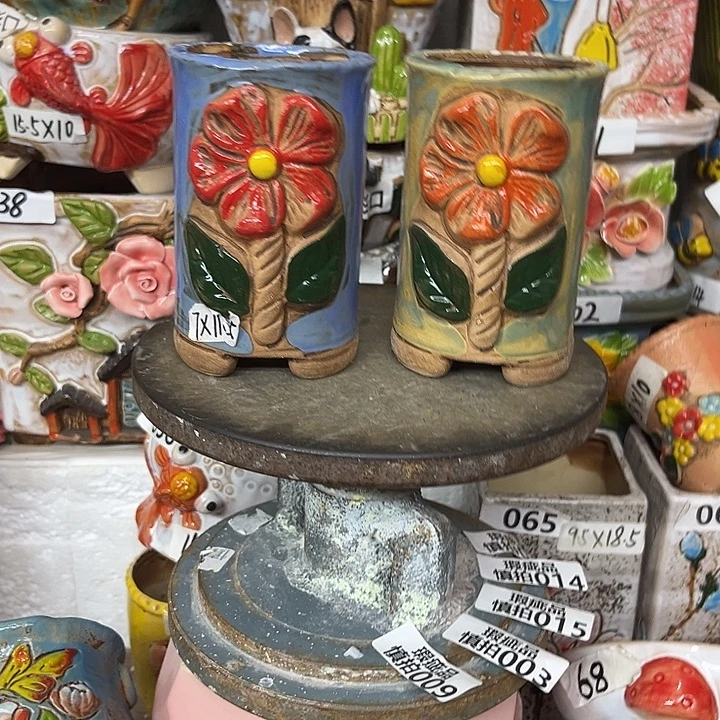 粗陶材质多肉花盆