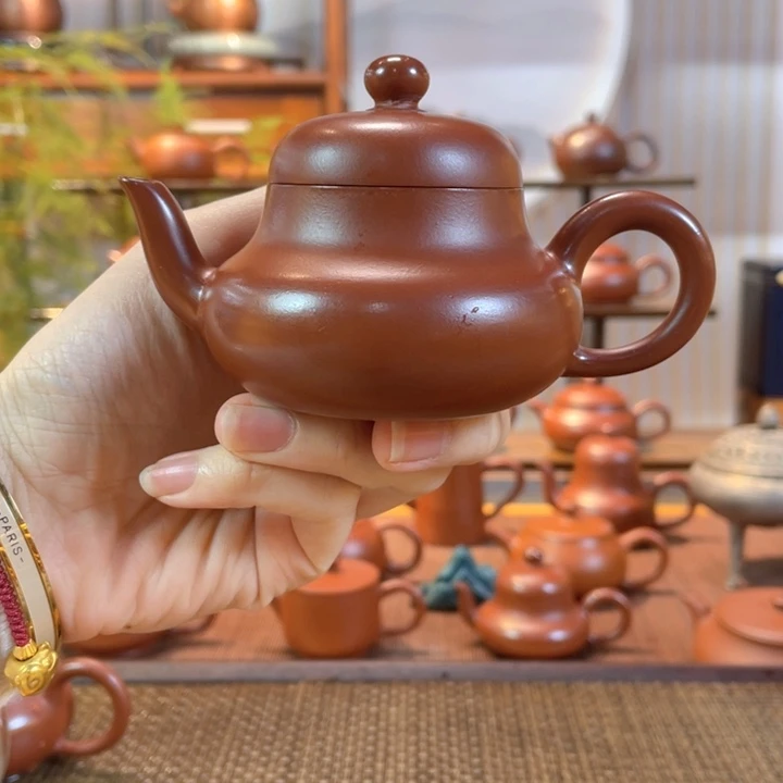 紫砂茶壶㍙****㍬潮州手工手拉君德壶