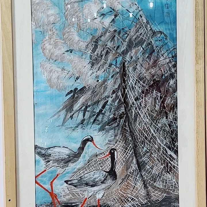 国画三尺精品晨曲作品
