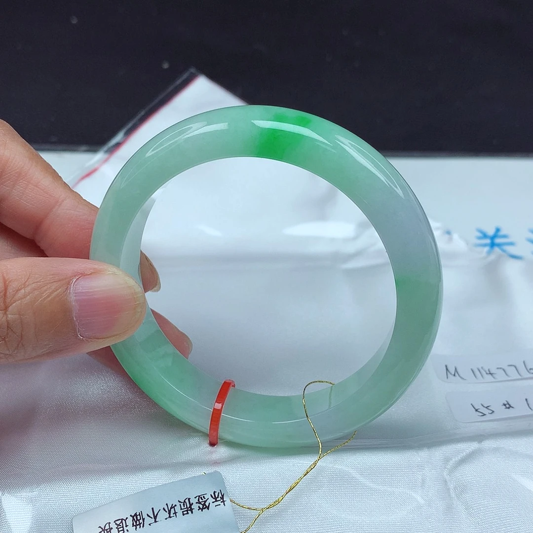 翡翠未镶嵌手镯55圈4776