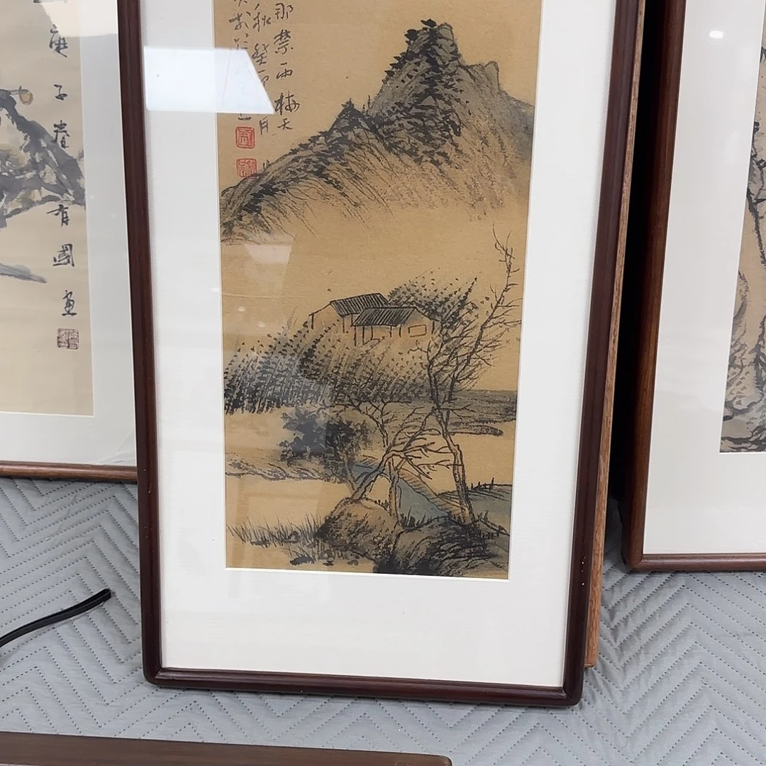 一***舟国画武老如广精品带框