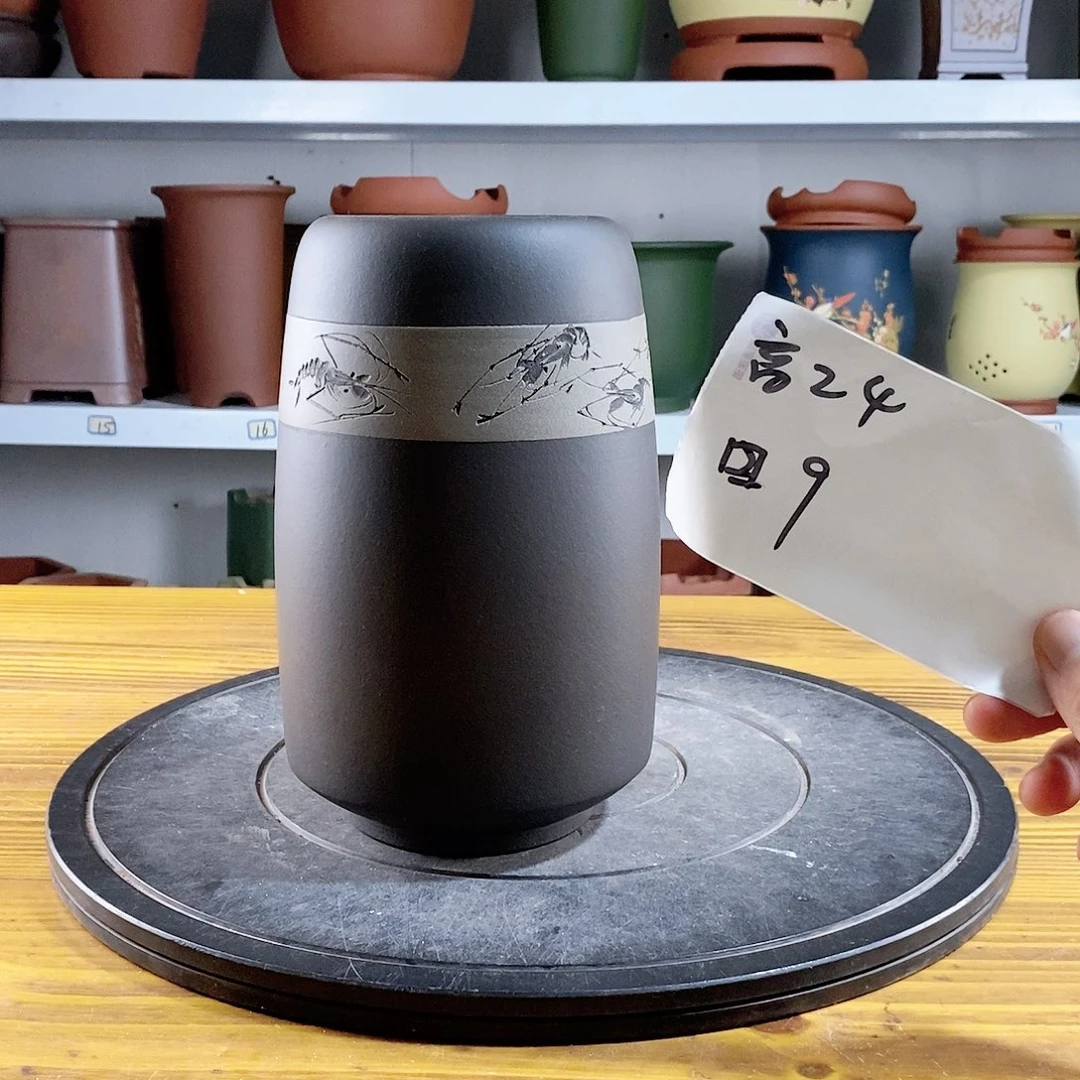 紫砂花盆紫砂兰花盆9