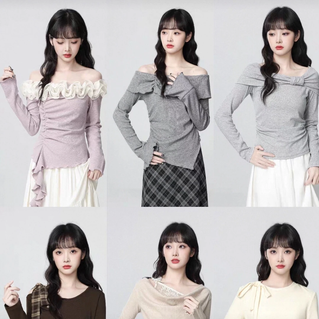 （一号链接编号 101-180）小个子女装洋气百搭显瘦高腰针织上衣女