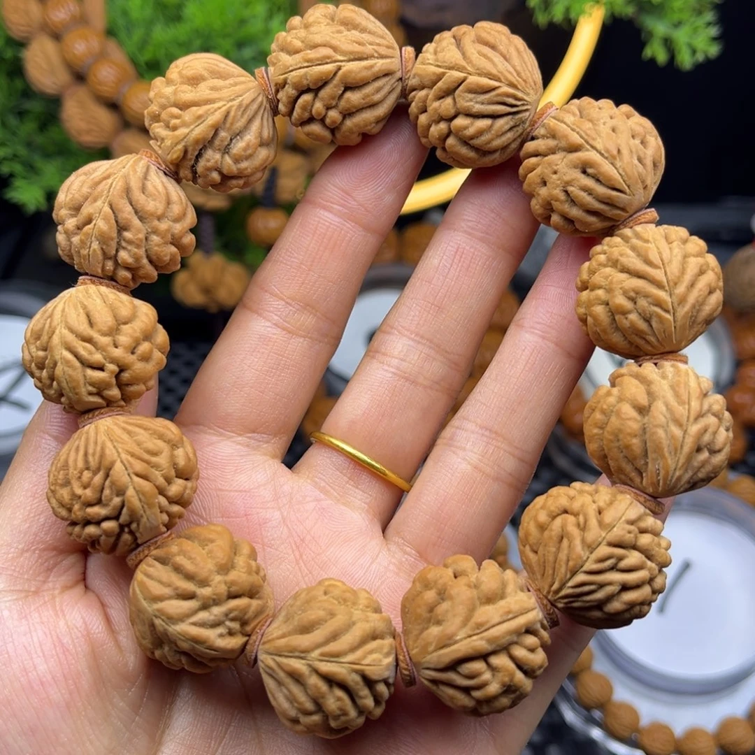 手串桃核豹子头单圈
