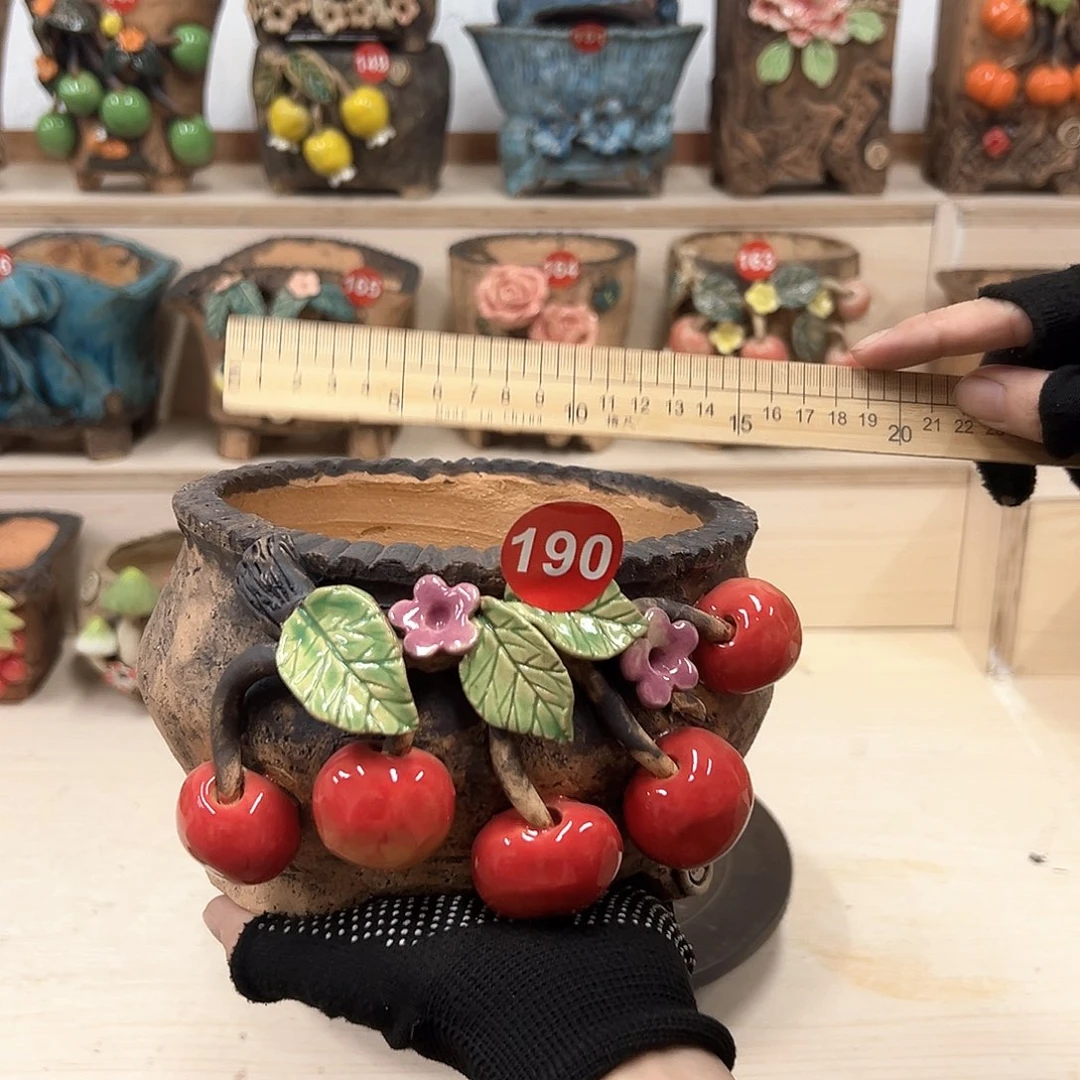 花盆紫砂190号内口14外高11