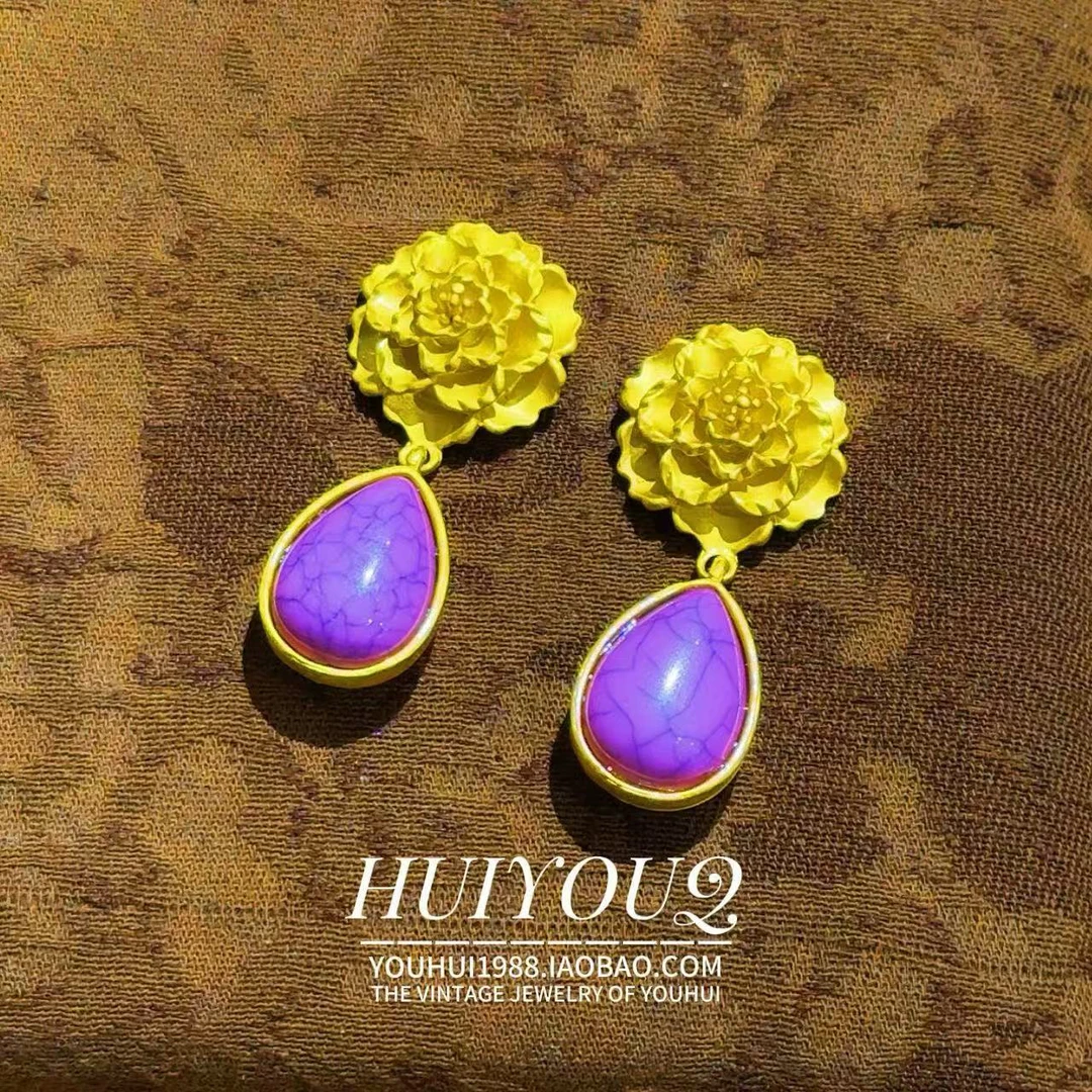 铜合金耳饰 【陌上花开】百搭经典耳钉588