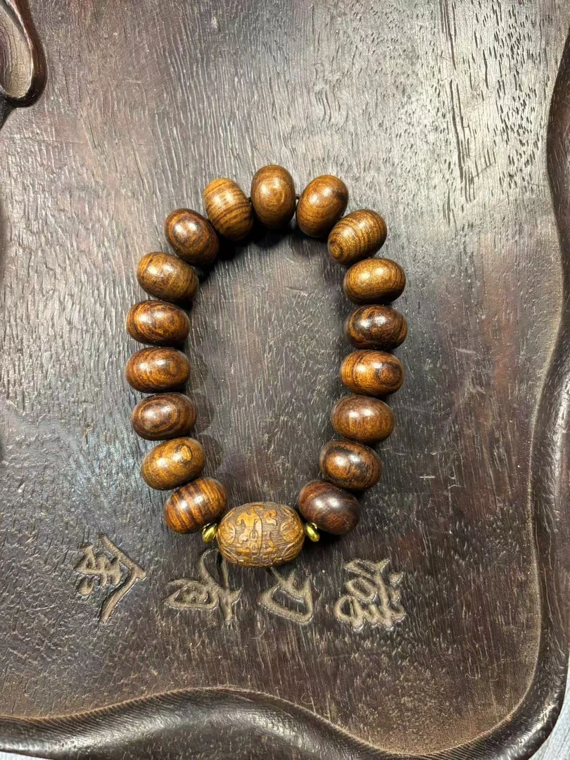 黄花梨筒珠手串一条[小奇甄选]