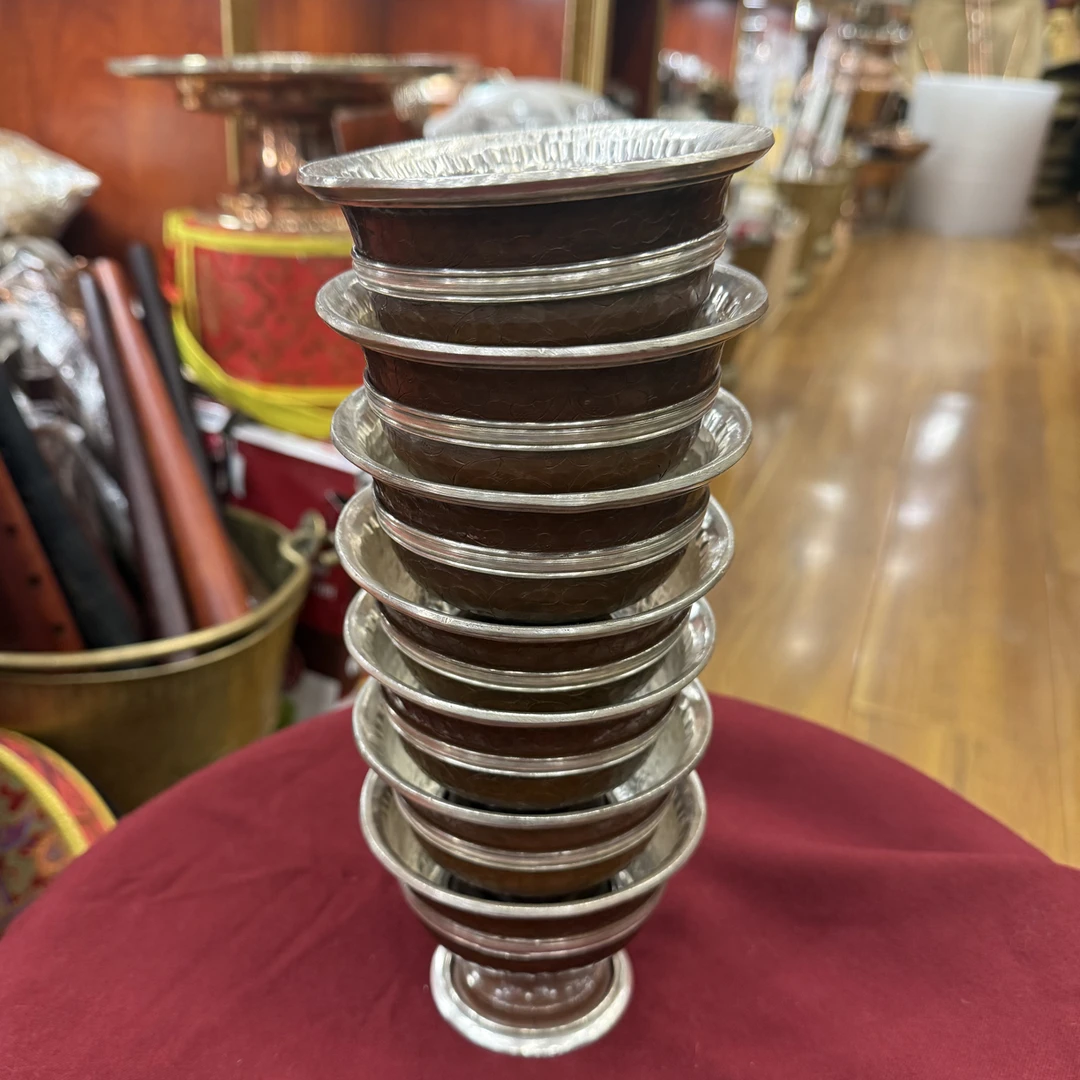 尼泊尔纯手工紫铜鎏银