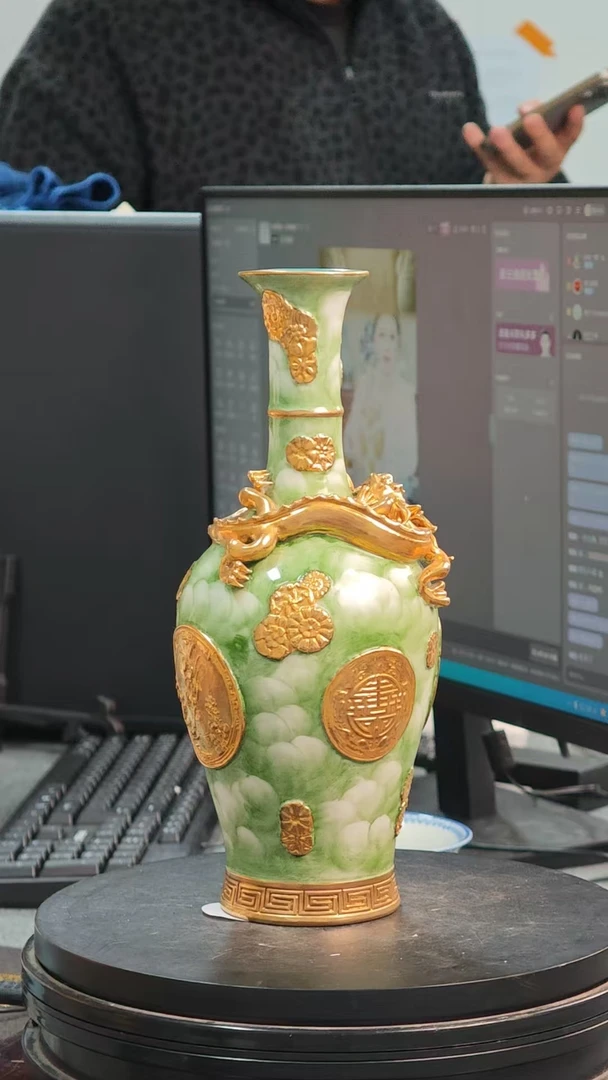 景德镇陶瓷绿金陶瓷