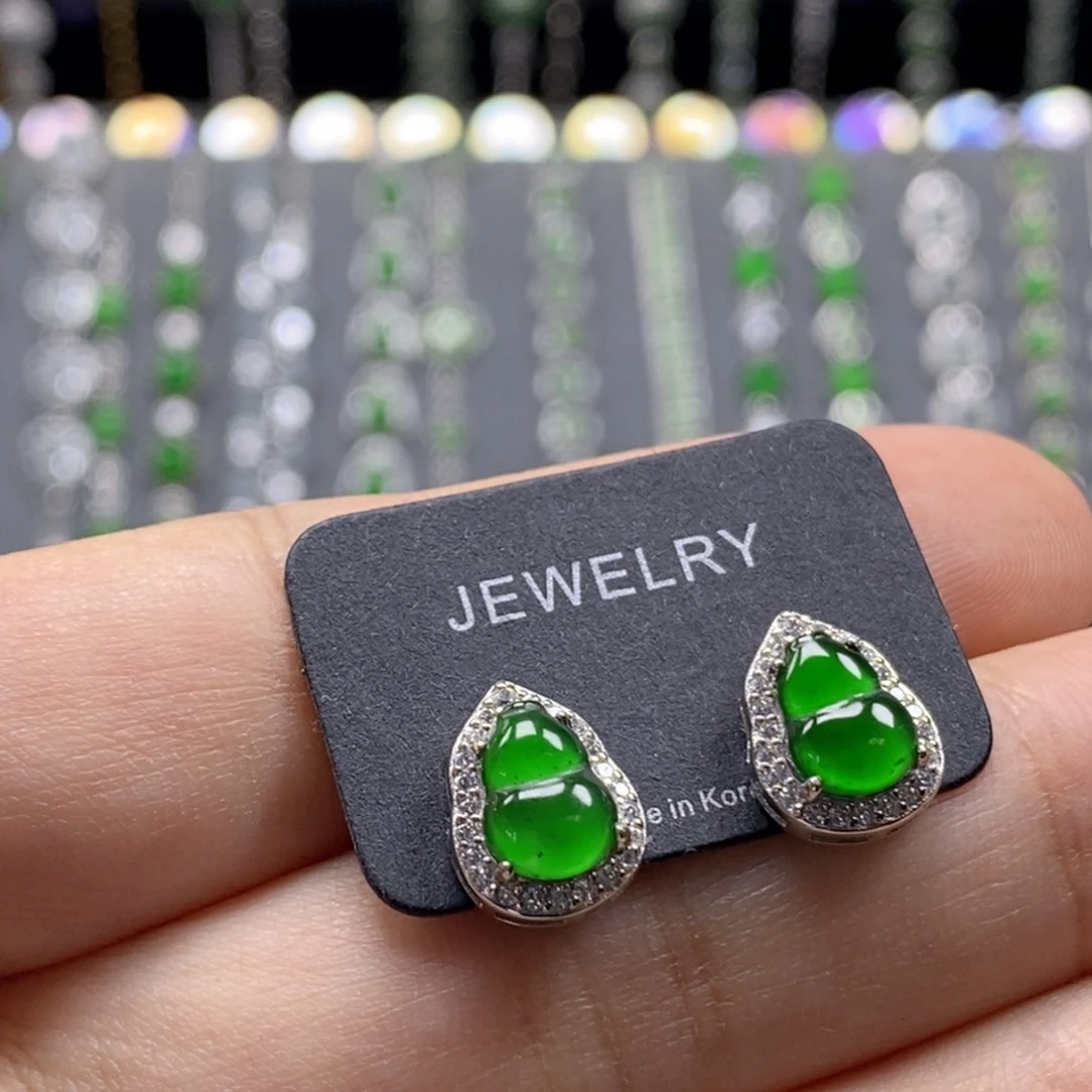 颈饰银S925镶嵌翡翠巩*荣高品质