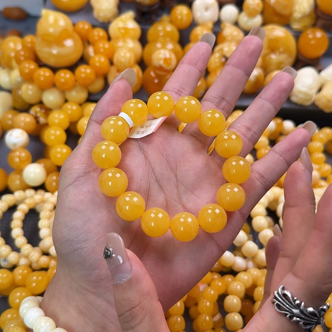 蜜蜡未镶嵌珠宝奇石同料16mm