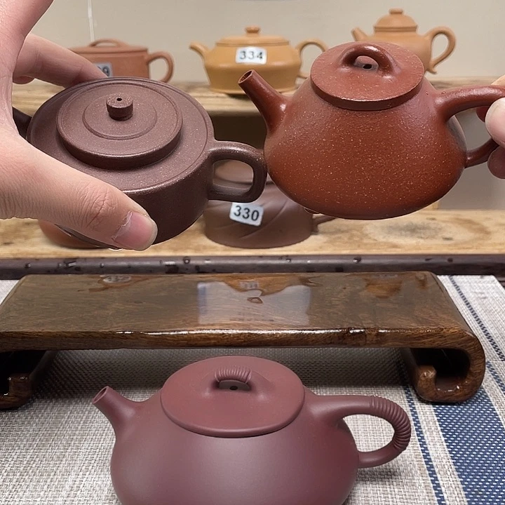 紫砂茶壶李*敏原矿手工紫砂壶