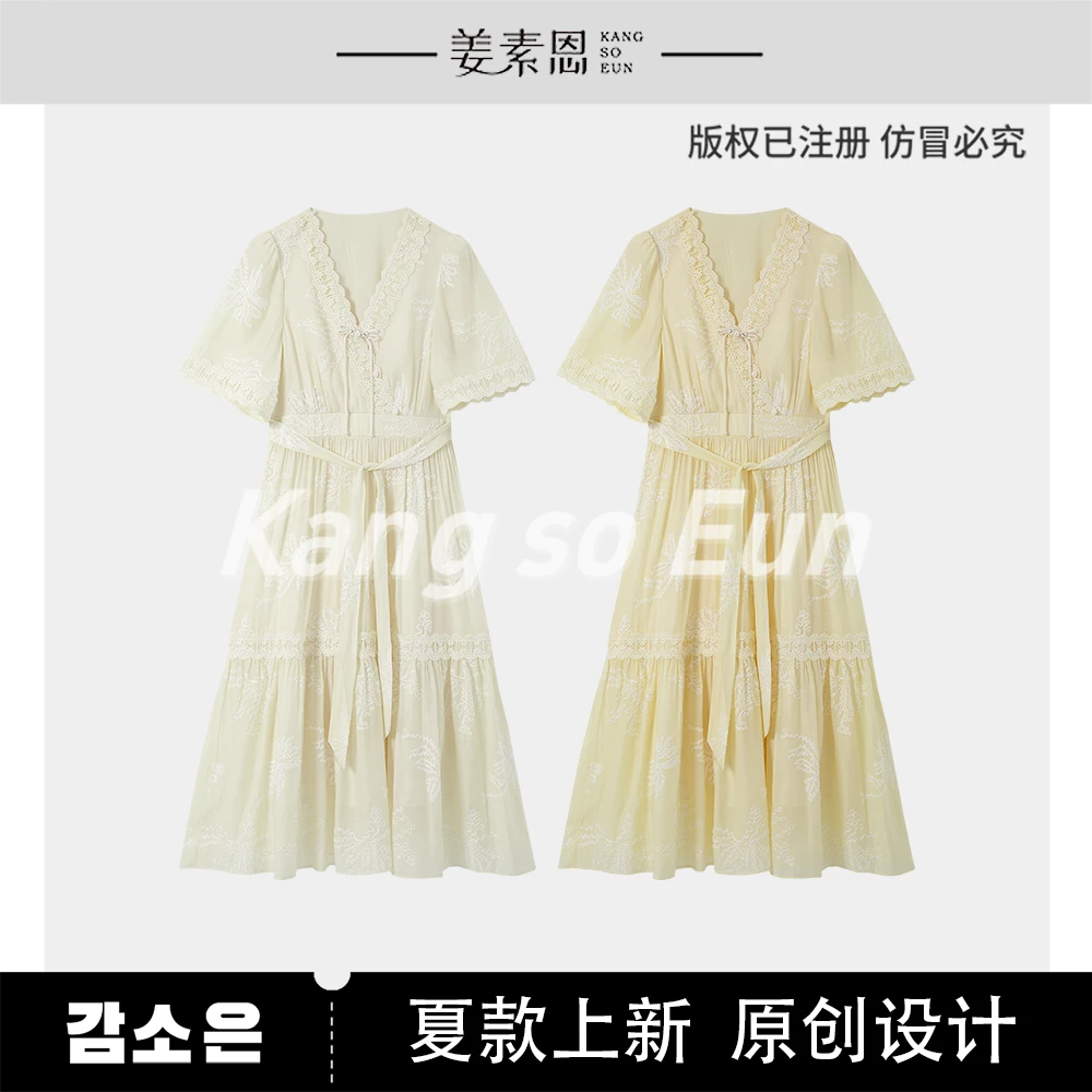 【小铃铛】【兰法庄园】气质时尚设计感新款连衣裙GY25XT120381