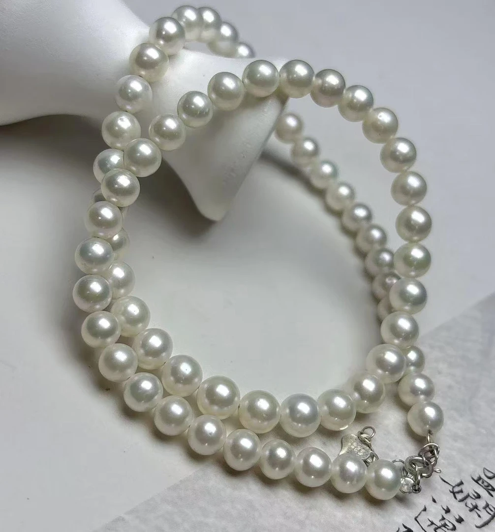 《老猪严选》ZZ047淡水珍珠S925镶嵌珍珠项链约6mm多样性发货拍一