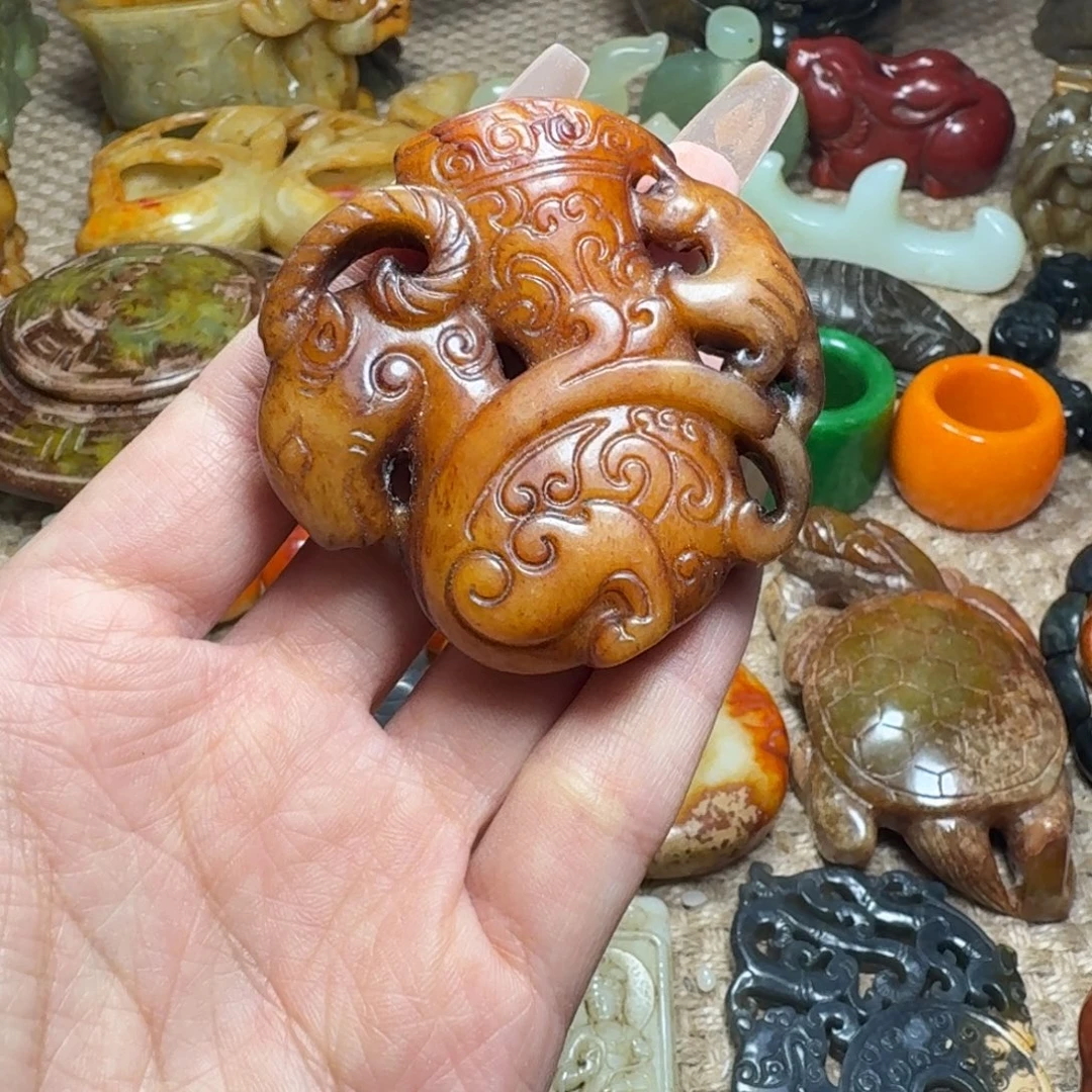 白玉菩提吊坠挂件