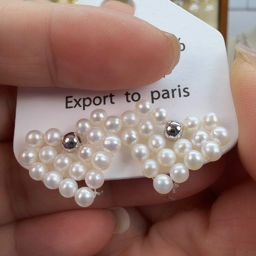 未镶嵌淡水珍珠耳饰