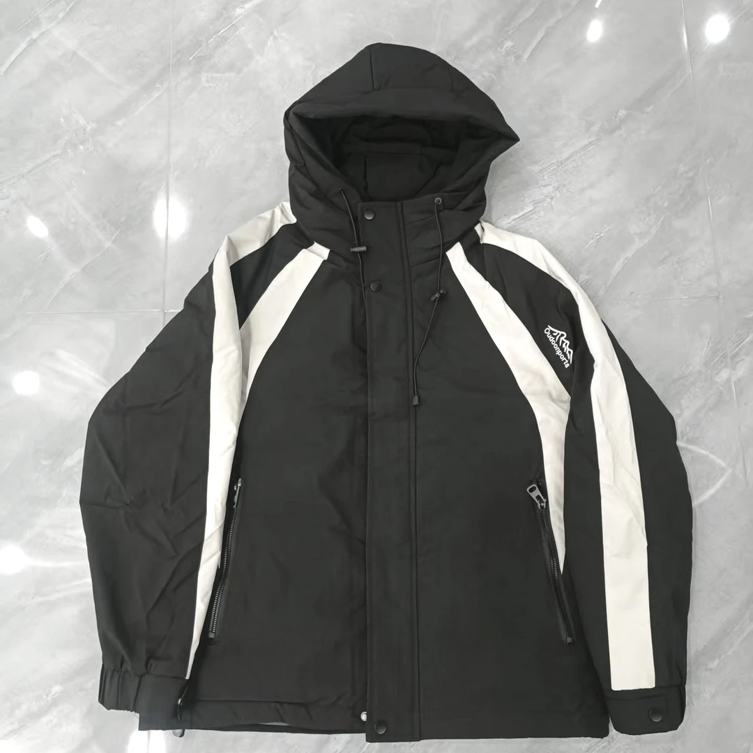 拉链抑菌防风男士夹克常规款减龄显瘦标准型字母外套棉服6612