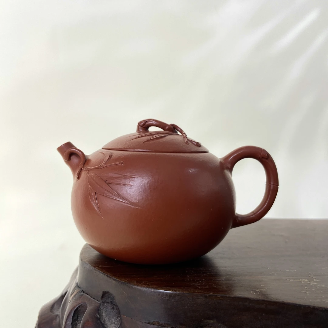 宜兴手工紫砂陶 （陈春芬）130cc茶壶GS4212-14