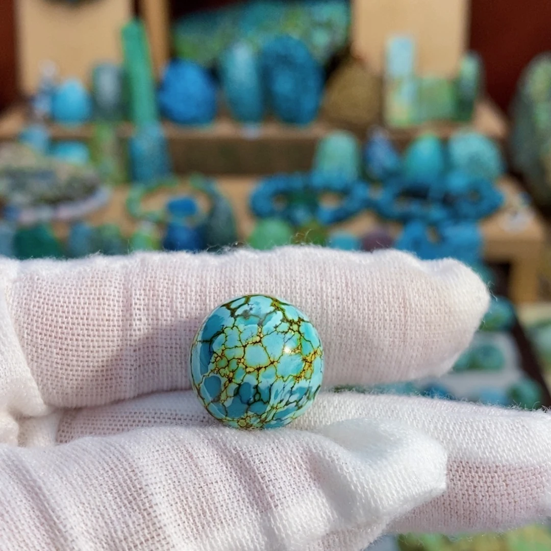 赖***旺定制绿松石三彩圆珠