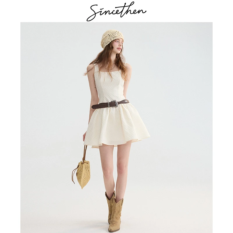 sincethen星光派对法式吊带裙小个子连衣裙女