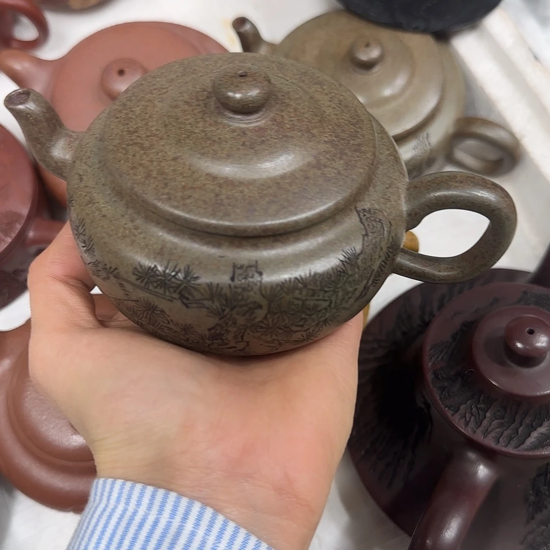 茶壶紫砂民间手艺人全手工制作