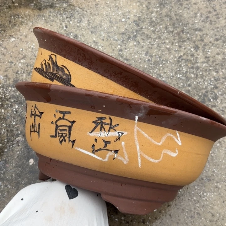紫砂花盆紫砂的花
