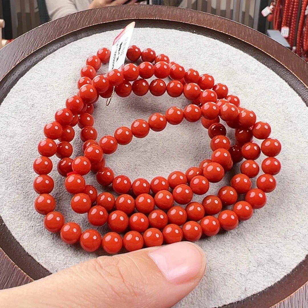 南红玛瑙手串未镶嵌